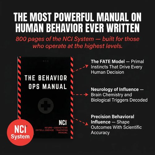 The Behavior Operations Manual: Neuro-Cognitive Intelligence